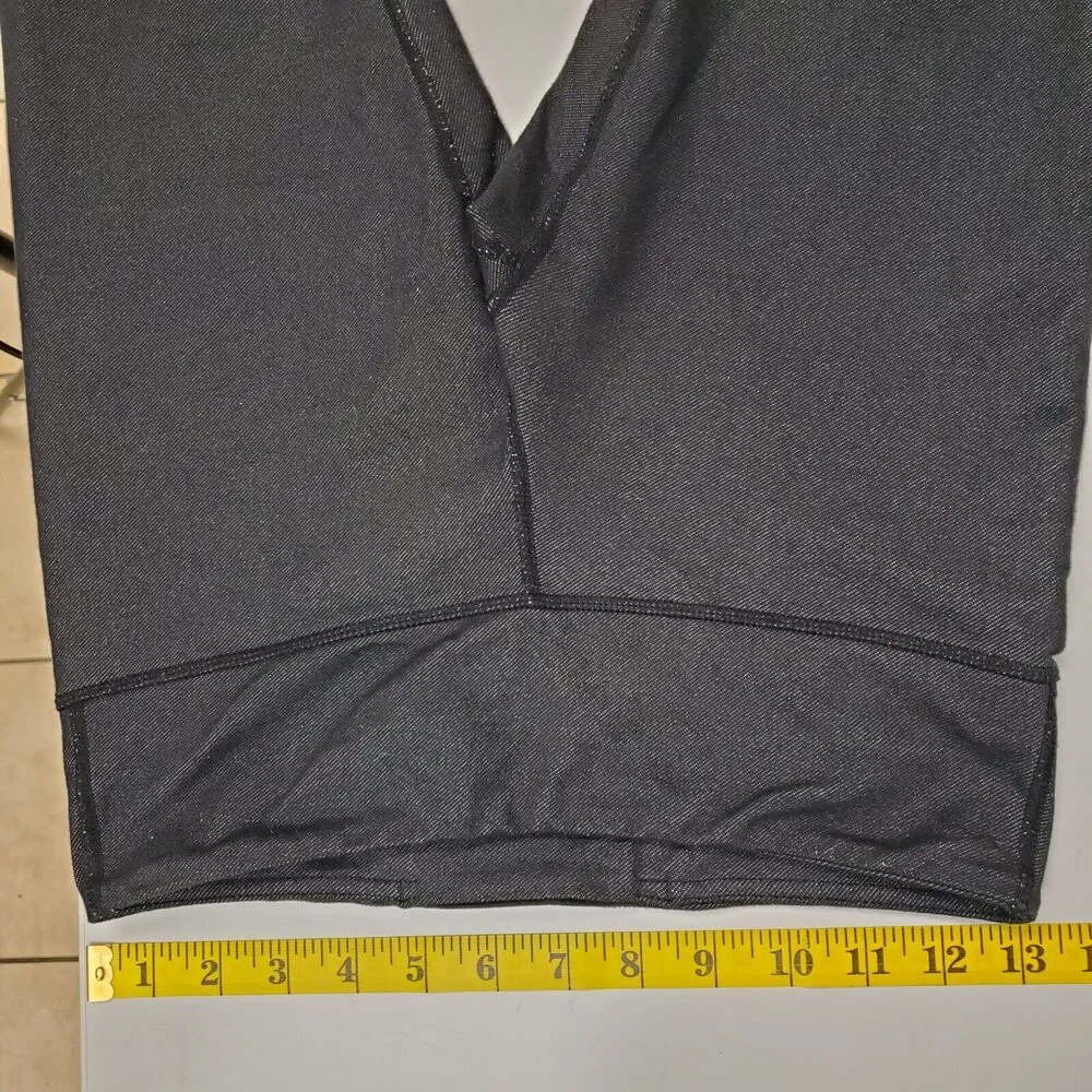 Lululemon Leggings Womens 4 Black Cropped Capri Mid Rise 20